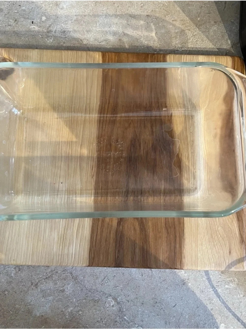 Vintage PYREX Clear #215-B 9x5x3 Loaf Bread Pan Dish Clear Baking Dish 2 Qt USA